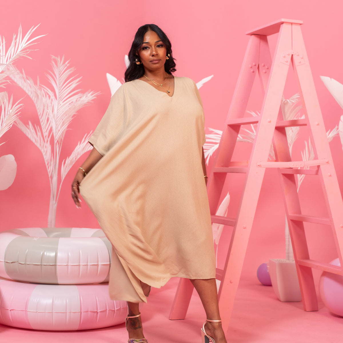 Bare With Me Linen Muumuu Dress – MuuvmentByFee