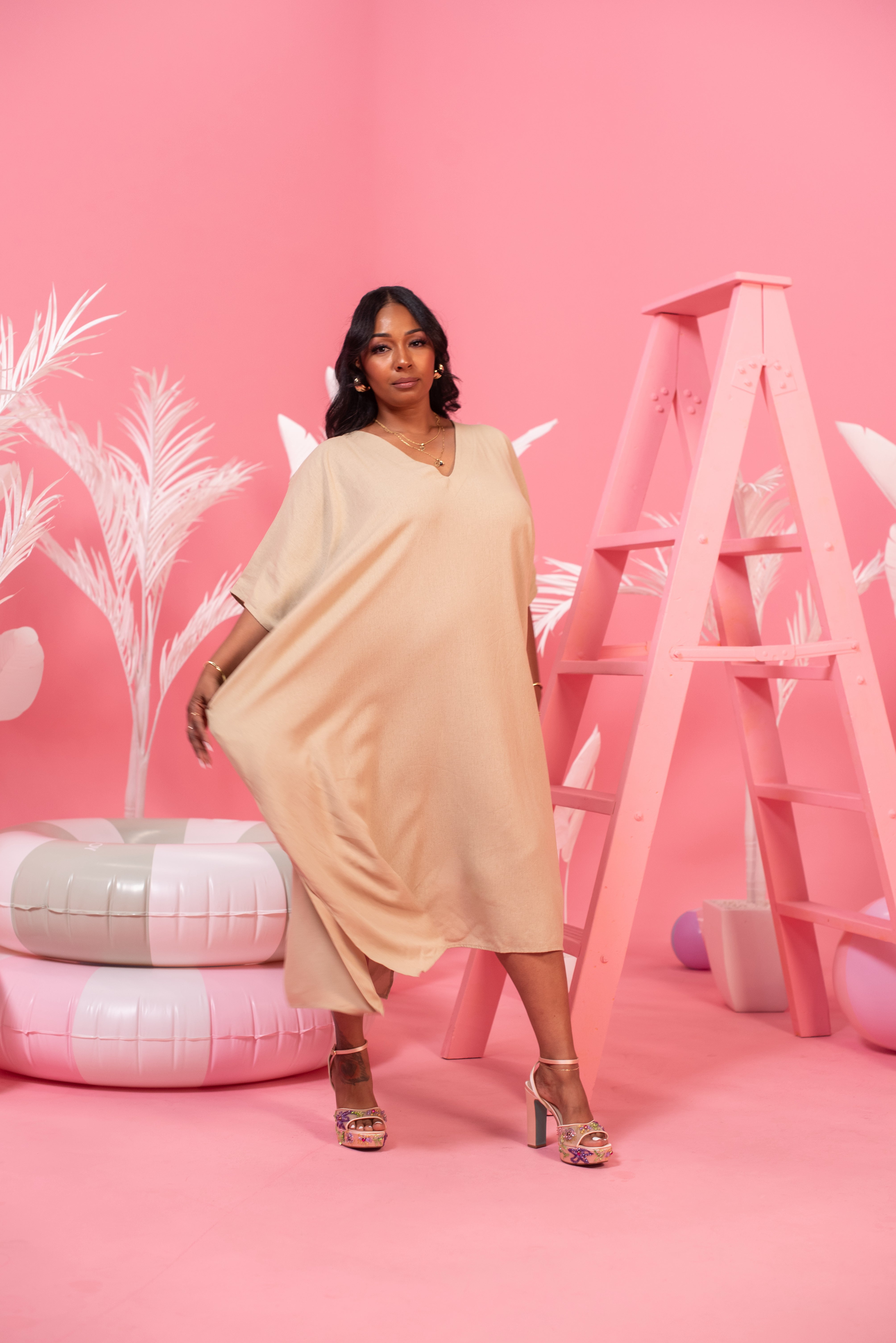 Bare With Me Linen Muumuu Dress – MuuvmentByFee